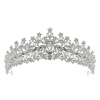 New diamond and silver princess headwear from Europe and America, grand and luxurious wedding dress, super glittering crystal bridal hairpin Item Picture